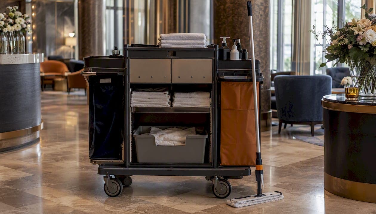 Hogyan válasszon takarítókocsit hotelhez: útmutató